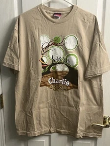 2005 Charlie die Schokoladenfabrik Johnny Depp Film Promo Shirt Willy Wonka XL - Bild 1 von 5