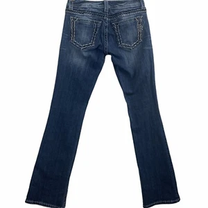 Miss Me Jeans Boot Cut Size 27 Womens Thick Stitching Med Fading JS5408B7 Denim - Picture 1 of 12
