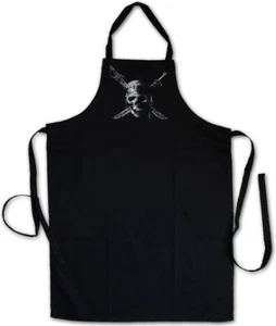 DELANTAL DE COCINA BARBACOA CALAVERA PIRATA Barco Piratas Caribe Enseñar Charles Vane - Imagen 1 de 1