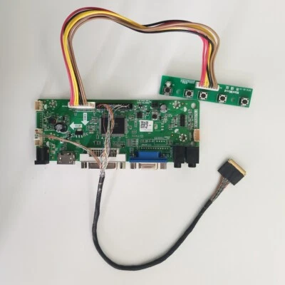 Kit piastra scheda controller HDMI DVI VGA fai da te per pannello LTL106AL01 1366X768 10,6" - Immagine 1 di 4