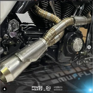 Exhaust Fit Harley-Davidson Road King 1999-2016 Full System 2 Into 1 - Picture 1 of 2