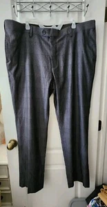 Pantalones de cintura expandible a cuadros grises Oak Hill ajuste perfecto para hombre talla 44x32 - Imagen 1 de 13