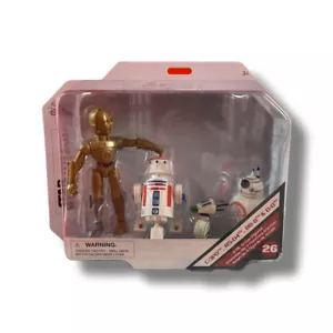New Disney Star Wars Toybox Droid Action Figure Set C-3PO R5-D4 BB-8 and D-O - Picture 1 of 2