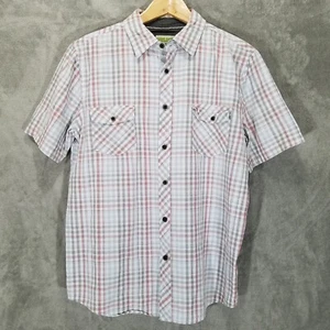 Camisa Cariloha para Hombre Grande a Cuadros Mangas Cortas Bambú Viscosa Mezcla - Imagen 1 de 11
