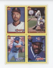1991 Topps Wax Box Bottoms Bert Blyleven Brett Butler George Andre Dawson HOF