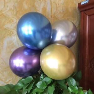 50Pcs 12" Metallic Latex Helium Assorted Pearl Chrome for Birthday Wedding Party