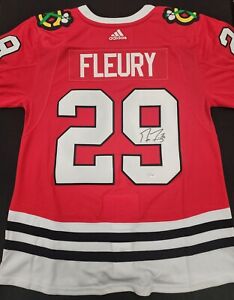 Marc Andre Fleury Signed Authentic Adidas Chicago Blackhawks Jersey Fanatics 