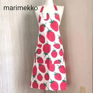 Delantal Marimekko Mansikka Vuoret Fresa Productos de Cocina Rojo Madre Nuevo - Imagen 1 de 11
