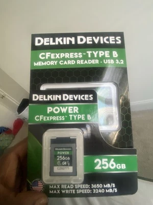 Delkin Devices 512GB POWER CFexpress Type B Memory Card and Genuine Card Reader! - Image 1 of 3