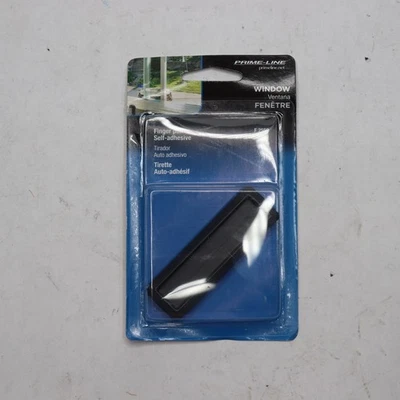 Plástico preto Prime-Line, puxador de dedo para janela, autoadesivo (pacote com 2) - Imagem 1 de 4