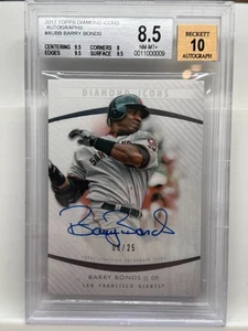 2017 Topps Diamond Icons Barry Bonds Autograph *6/25* RARE SSP Giants SSP Auto - Picture 1 of 8