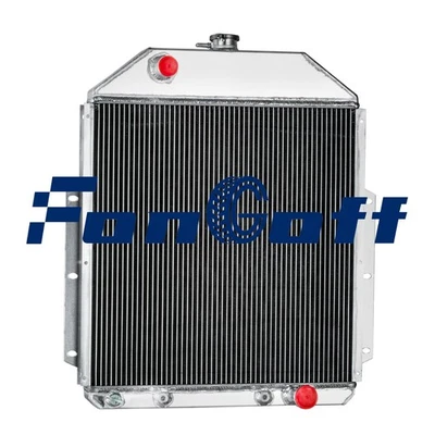 3 Row Aluminum Radiator For 1942-1952 Ford F1/F2/F3 Pickup Chevy V8 Config NEW Foto 1 de 4