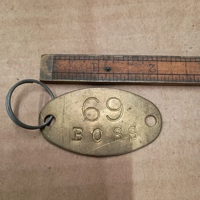 Boss Mustang 1969 llavero de latón llavero Boss Mustang  Foto 1 de 4