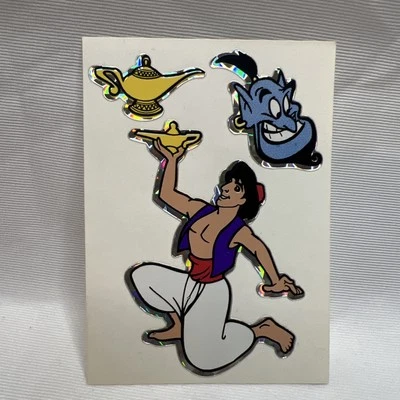 Máquina expendedora de jazmín Aladdin Disney pegatina prisma años 90 vintage genio Foto 1 de 3