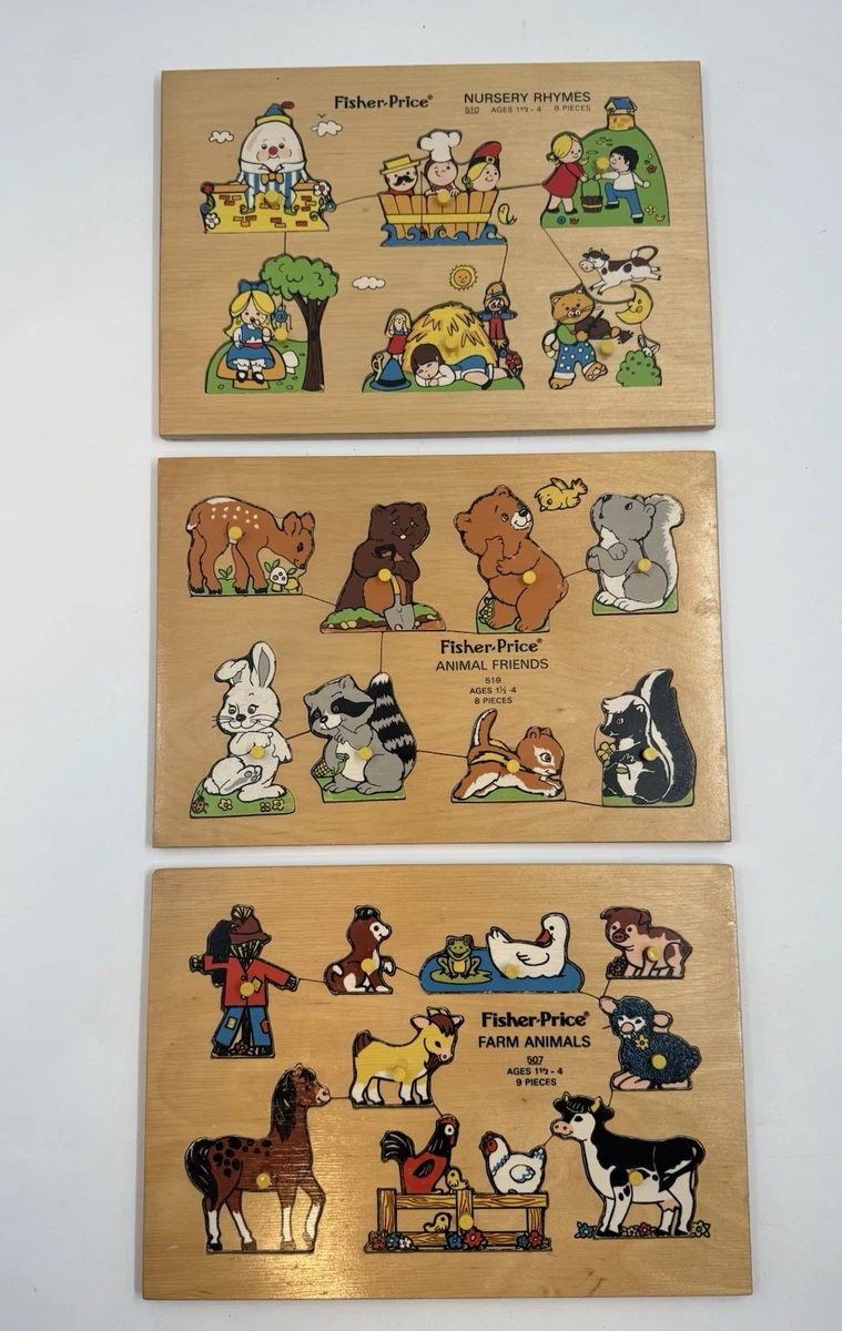 Fisher-Price 木制老式拼图| eBay