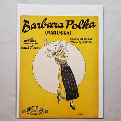 Hermosa partitura piano guitarra calumet vocal Barbara Polka (Baruska) 1940 Foto 1 de 4