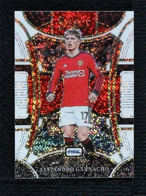 2023-24 Panini Select FIFA Mezzanine White Sparkle Prizm Alejandro Garnacho #117 - Image 1 of 3
