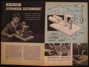 Electromagnetic Experiments 1959 How-To build PLANS Science Fair - Picture 1 of 1