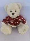 Harrods Chester Teddy Bear Christmas 2012  White Snowflake CarSoft Plush Toy 14”