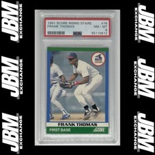 1991 Score Rising Stars Frank Thomas #78 PSA 8 NM-MT