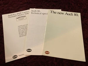 Audi 80 Brochure Set 1988, B3 shape, Aug 1987 UK issue - Picture 1 of 2