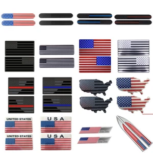 2 piezas 3D Bandera Americana Accesorios Coche Insignia Calcomanía Emblema Metal Adhesivo  - Imagen 1 de 21