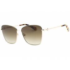 Longchamp Women's Sunglasses Khaki Lens Gold Cat Eye Metal Frame LO153S 712