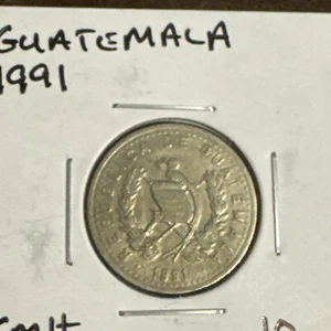 1991 Guatemala 10 Centavos KM277 - World Coins - Picture 1 of 5