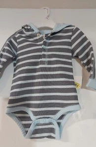 Starting Out Baby Boy's Long Sleeve One-Piece Hoodie Size 6M - Picture 1 of 5