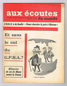 *** Aux listening du monde *** n° 1901 (23/12/1960) King of Morocco against France - Picture 1 of 2
