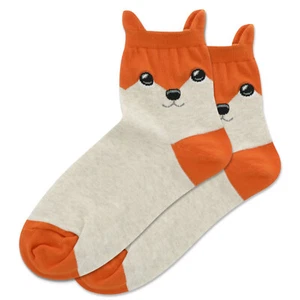 Calcetines tobilleros Foxy para mujer talla 9-11 natural melange Hot Sox Sly Fox moda nuevos - Imagen 1 de 1