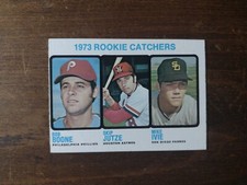 1973 Topps 613 Bob Boone Rookie  Philadelphia Phillies M. Ivie Hi# EX/+