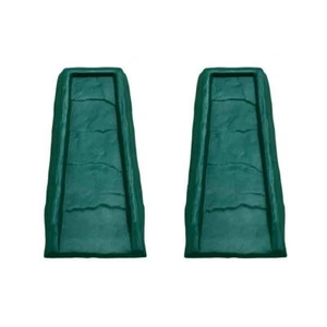 Rain Run Gutter Downspout Splash Block 2 PACK Decorative Guard Durable Green New - Picture 1 of 7