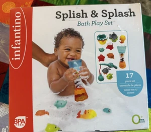 Nuevo Juego de Baño Seaked Raro Infantino Splish & Splash - Imagen 1 de 12