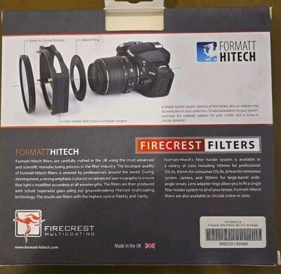 Hitech 165x165mm ND 3.0 ( 10 Stop ) Glass Filter FIRECREST   - Image 1 of 3