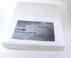 Kodak Daylight Contact Film CA4M 2000 Graphic Arts CA-4 18cm x 24cm / 100 Sheets - Picture 1 of 1