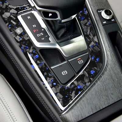 Sale Carbon Fiber Gear Shift Lever Panel Trim for Audi A4 B9 S4 RS4 2017-2019 - Image 1 of 4