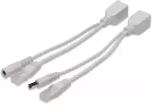 Adattatore Alimentazione PoE Passivo Spina Presa DC 5.5mm RJ45 100MBit/s - Foto 1 di 3