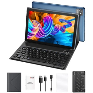 XGODY Hipad Plus 10 inch Android Tablet PC MT8175 Quad Core 4G+256G w/ keyboard - Picture 1 of 12