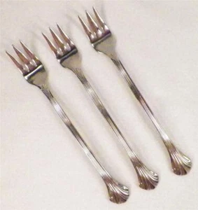 3 Gorham Quintette Cocktail Seafood Forks Stainless Grande Flatware Nice Cond - Picture 1 of 5