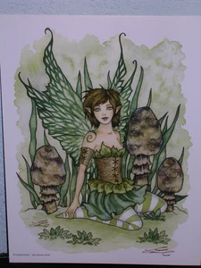 Amy Brown - Woodland Fairy - SIGNIERT - VERGRIFFEN - Bild 1 von 1