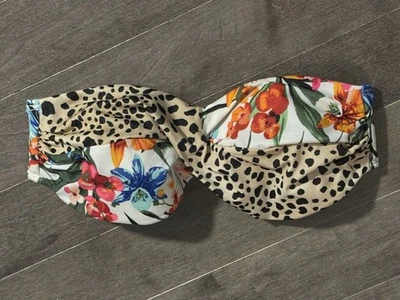 Top de biquíni Victorias Secret 34D floral animal havaiano verão praia Y2K - Imagem 1 de 4