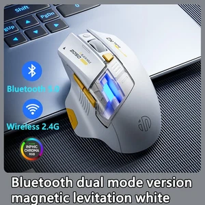 Bezprzewodowa mysz do gier Inphic A9 Bluetooth 12000 DPI RGB Bateria Wyświetlacz PC - Zdjęcie 1 z 14