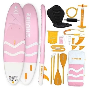 Inflatable Paddle Board with Premium Accessories - HUIIKE | Pink Enjoyer - Picture 1 of 7