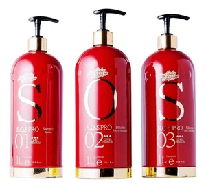 Ana Paula Carvalho SOS Pro Recovery Restore Hidrate Glanz Haarkur 3x 1L - Bild 1 von 5