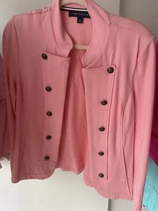 Tommy Hilfiger Blazer Jacket Pink Medium EUC! - Picture 1 of 3