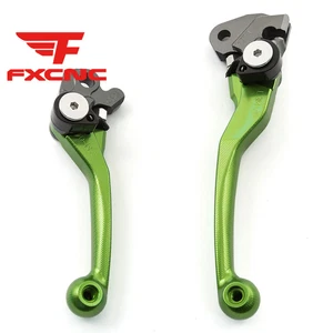 FXCNC For KLR650 08-18 2009 2010 2011 2012 2013 14 3D Pivot Clutch Brake Levers - Picture 1 of 9