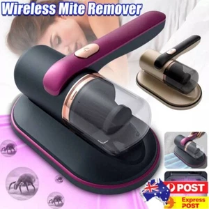 Handheld Vacuum Cleaner Cordless UV Dust Mite Remover Bed Blanket Sofa Mattress - Picture 1 of 14