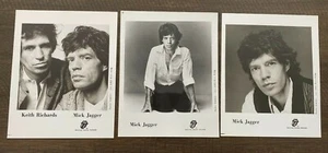 Rolling Stones Promo Photos Mick Jagger Keith Richards 1983 Bill King 3x 8x10 - Picture 1 of 3