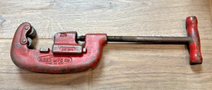 Reed Mfg Co No. 2-1 Iron Steel Pipe Cutter Cuts 1/8 - 2 Erie PA USA - Picture 1 of 17